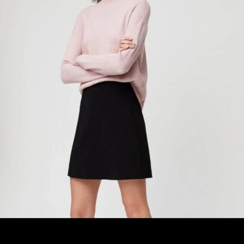 Women's Aritzia Babaton Hopper vegan Suede high-rise A-line mini skirt size 6